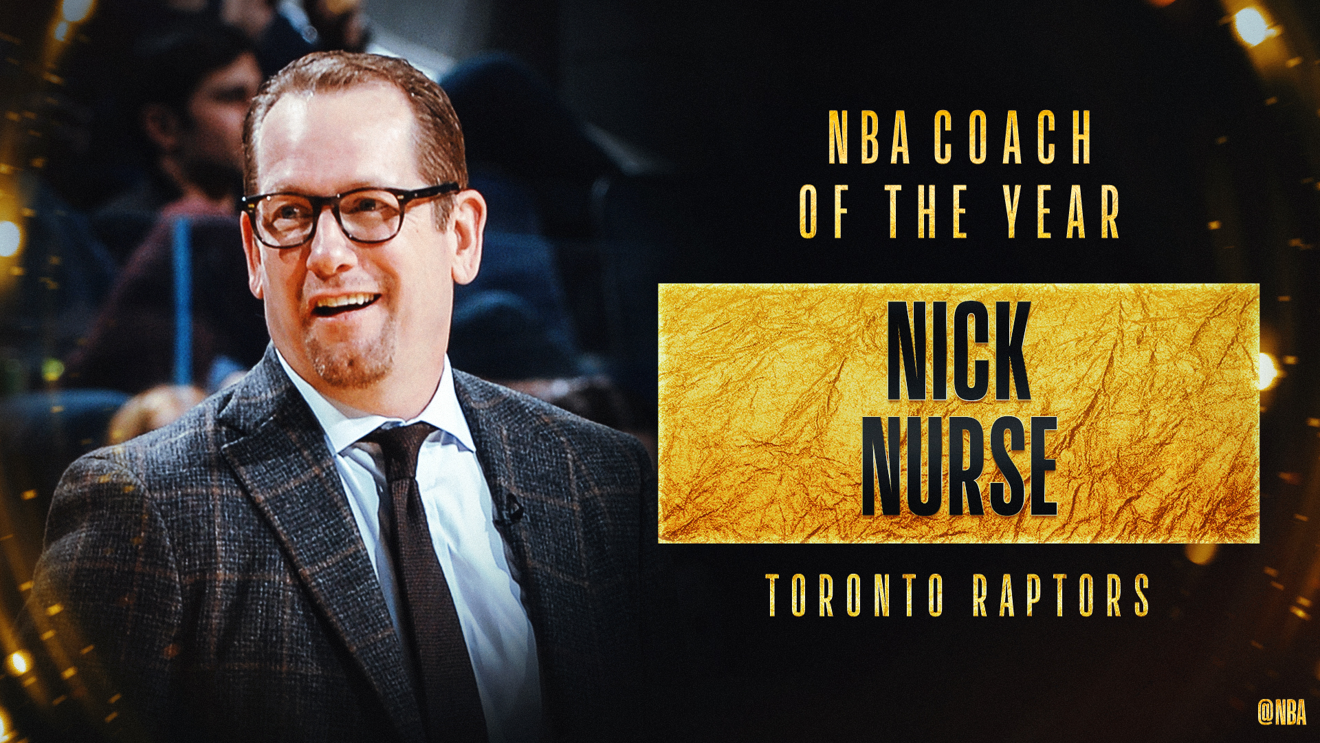 Nick Nurse, entrenador del año de la NBA 2019-20