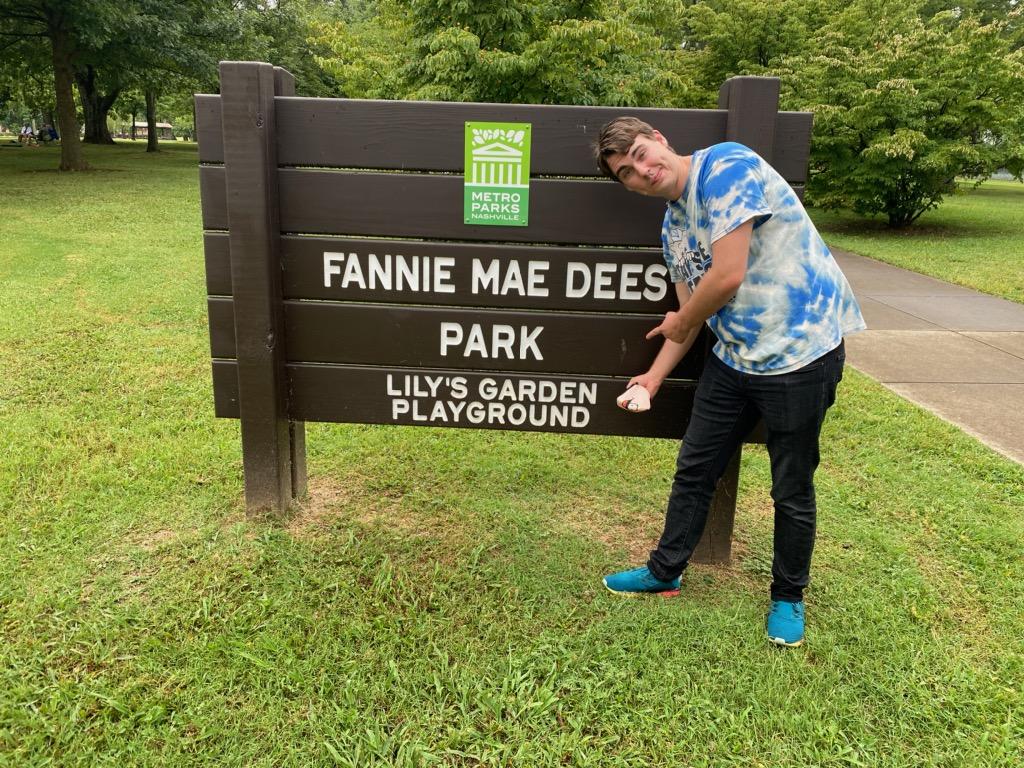THEChrisLittle's tweet photo. Celebrating Lily Shaw, who died Wed morning. 

The love of @THEChadLittle's life. 

At Lily’s Garden, the first handicapped-accessible park in Tennessee which was built in 2000 with $1,000,000 raised by Lily’s mom. Lilly was born w/ Spinal Muscular Atrophy. Fan of @taylorswift13 https://t.co/DmshfjznG4