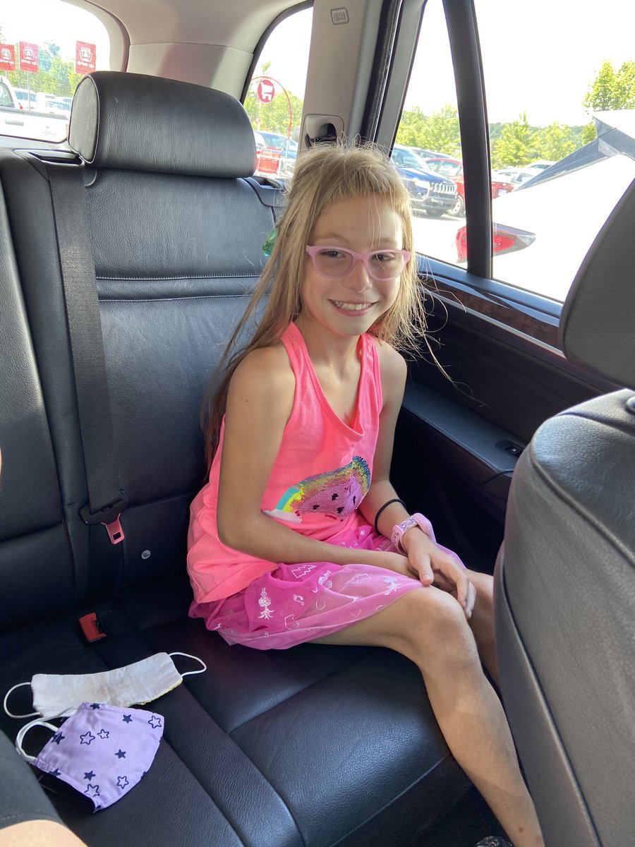 She wanted to go shopping at Target. She’s changed into one of her new outfits.