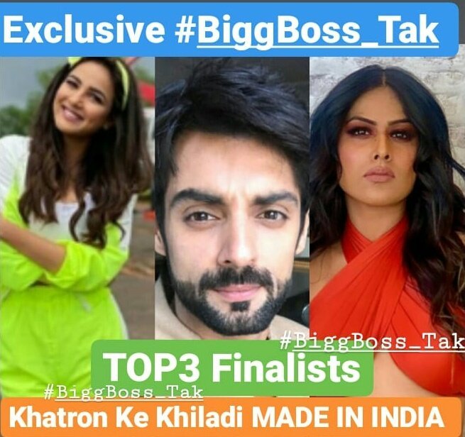 #ExclusiveNews #BiggBoss_Khabri 

TOP3 FINALISTS of #KhatronKeKhiladi Made In India

💚Jasmin Bhasin
💚Karan Wahi
💚Nia Sharma

Whom you think will WIN the show?

#JasmineBhasin #NiaSharma #KaranWahi #KhatronKeKhiladi #kkkmadeinindia #bb14 #BiggBoss14