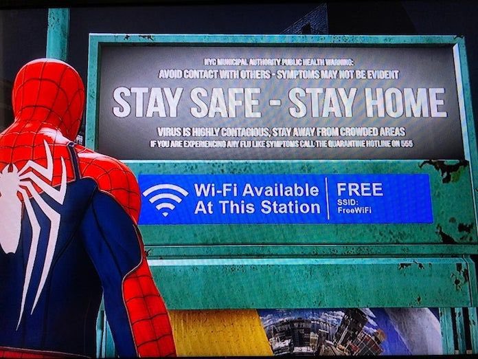 kerbauheehaw's tweet photo. Spider-Man PS4 (2018) literally predicted the future https://t.co/pvd3XxTc5g