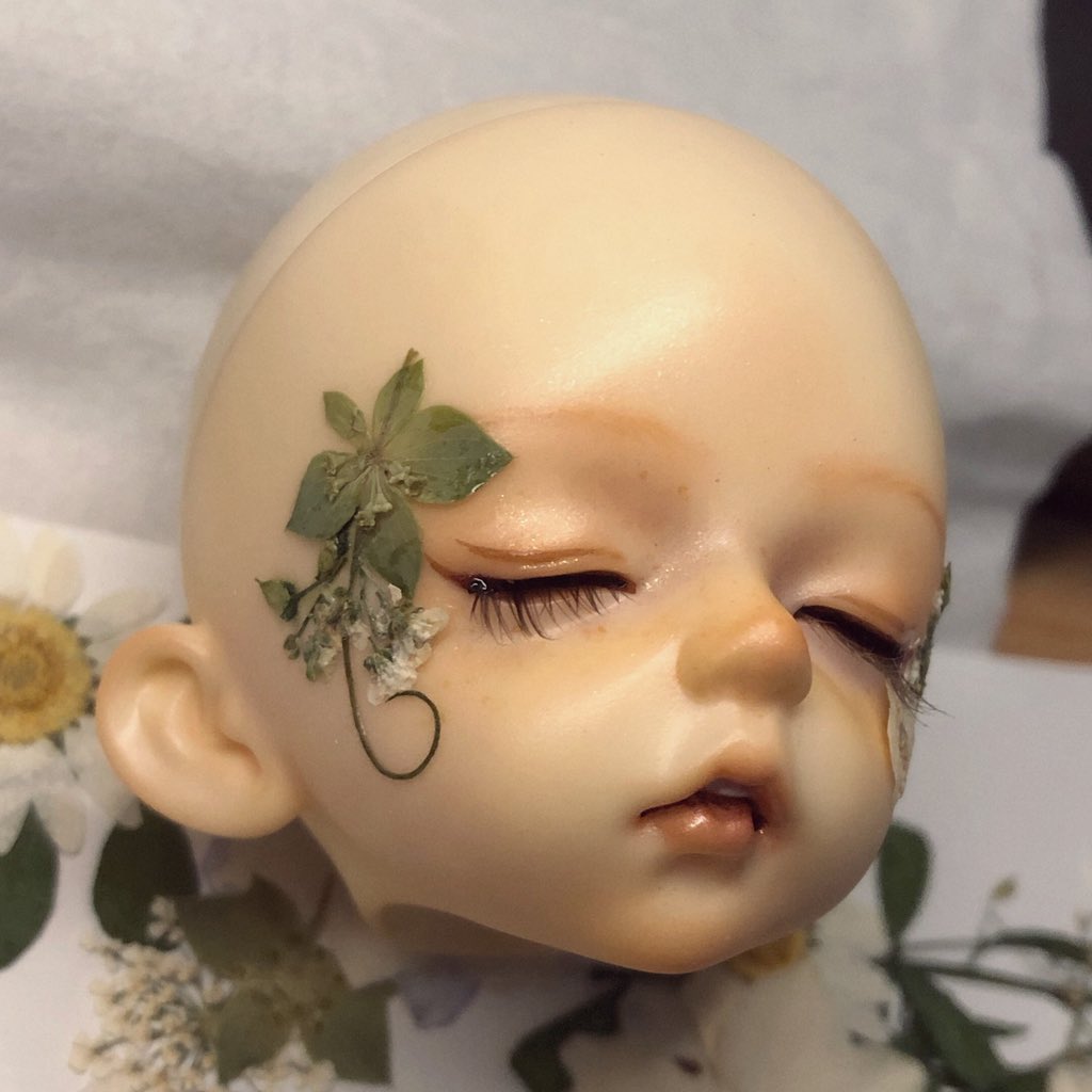 yeyoushun's tweet photo. #bjd #bjdmakeup #球体関節人形 
妆面补档 灵舞 梦 https://t.co/U70m9tGhyp