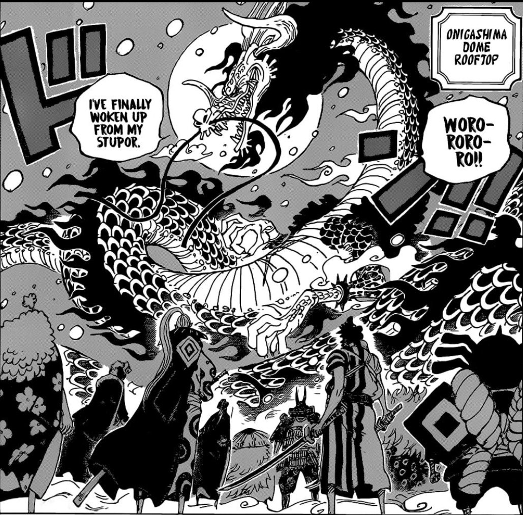 Logically following this trend Zoro would go on to face off against a dragon and not some swordsman named 'King' as neither Ryuma or Oden did. Interestingly enough there is a Dragon Shogun in the land of Wano who wishes to destroy the flower capital similar to Ryuma's.
