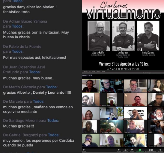 BuceoMs's tweet photo. Muy Buena Charla Virtual que sirvió para repasar "El Código del Buceador Responsable". Por los mejores Trainers SSI de Bs. As..Gracias Nuevamente Leo, Daniel y Alberto, y Bienvenida Mariana! Equipo Trainers/Certifiers de lujo para la próxima
#msbuceo #weareSSI #buceo #scubadiving https://t.co/zu8Tp6DuJH