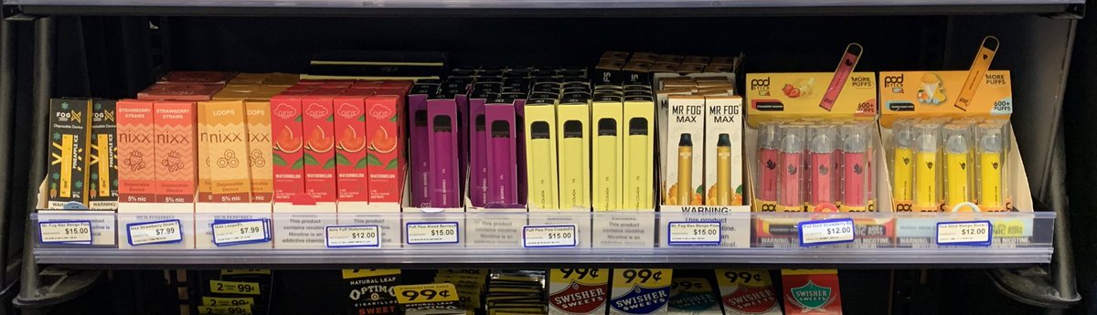 Come check out our selection of disposables we’ve got in from Puffs to Pod Sticks!