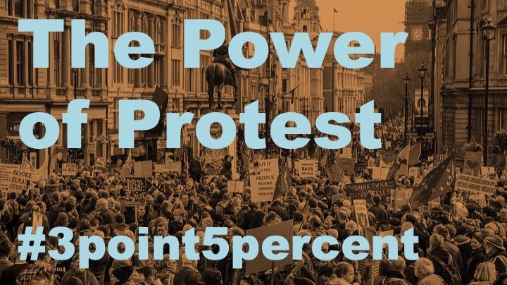 A thread about the power of protest, the meaning of 3.5%, and why the corrupt Cummings/Johnson cabal must be removed from No 10…   #3Point5Percent  #resist  #ToriesOut