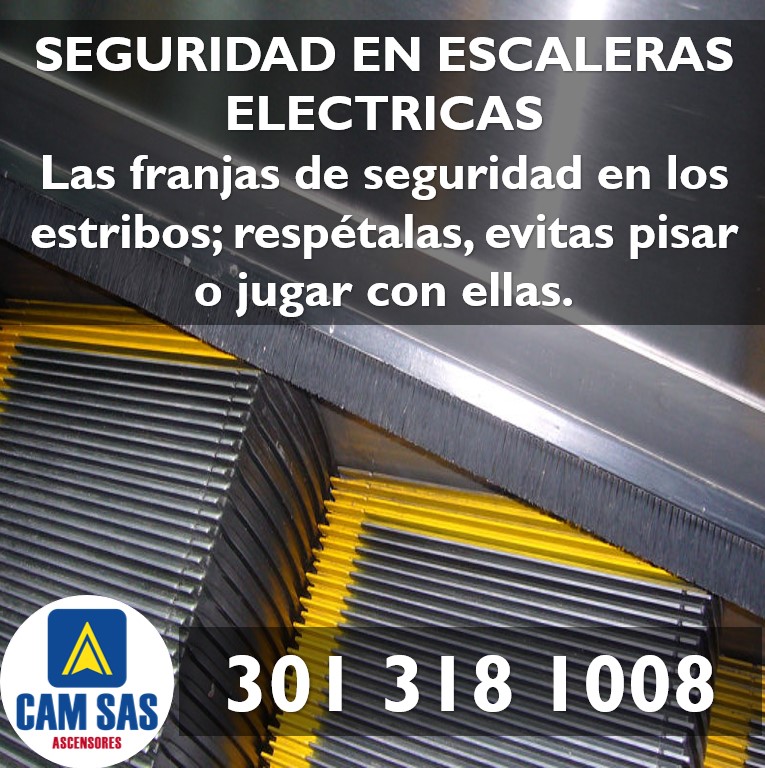 CAMSAS_Ascensor's tweet image. No solo es una recomendación para el uso en las escaleras, en general las recomendaciones de seguridad de los fabricantes promueven una armonía del uso máquina-usuario que busca resguardad su seguridad.
CAM S.A.S ATENCIÓN 24/ 7 PARA EQUIPOS DE MOVIMIENTO VERTICAL Y HORIZONTAL.