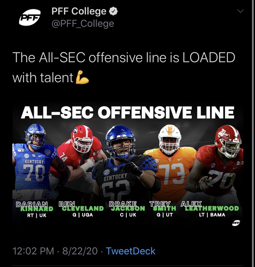 Sheesh... that  #BigBlueWall Best in CFB this season, no doubt 