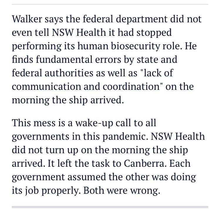 27. AT LAST Littleproud questioned on his Dept’s refusal to do its duty under Biosecurity Act on  #RubyPrincess, the Federal Govt’s replacement authority for abolished Oz Quarantine Service. So careful, no sorry, didn’t know basic info, he’ll have a look. Congrats  @David_Speers