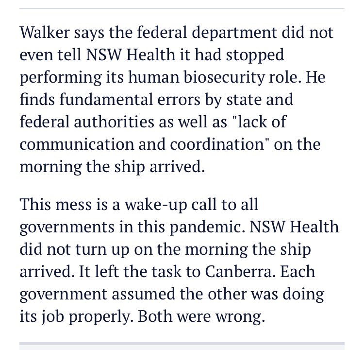 27. AT LAST Littleproud questioned on his Dept’s refusal to do its duty under Biosecurity Act on  #RubyPrincess, the Federal Govt’s replacement authority for abolished Oz Quarantine Service. So careful, no sorry, didn’t know basic info, he’ll have a look. Congrats  @David_Speers