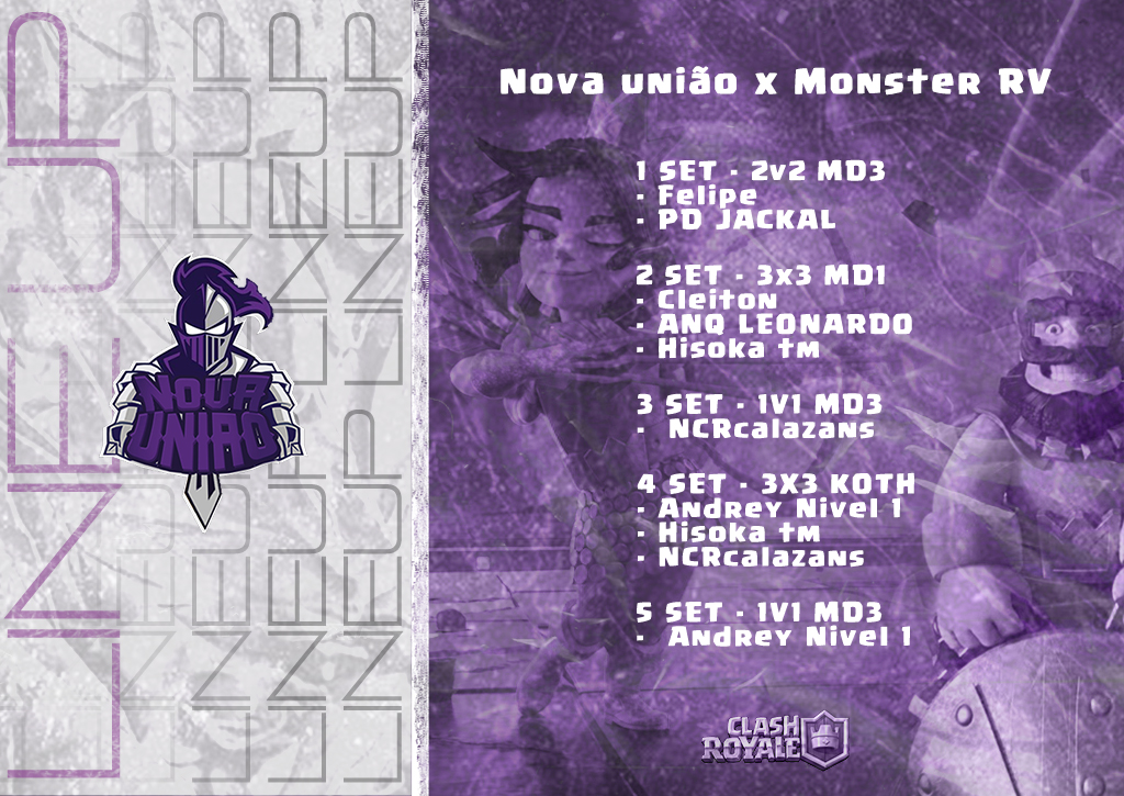 Line up vitoriosa! Parabéns guerreiros, nada nos abala! Avante Nova União 💜💜 💜
#Gotnu #avante #avantenovauniao