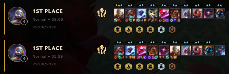 VersuchKanickel's tweet photo. What is wrong with cyber-pirates in #tft. You get so many items that you win so easily nearly every round. https://t.co/o0j7QSKuPS