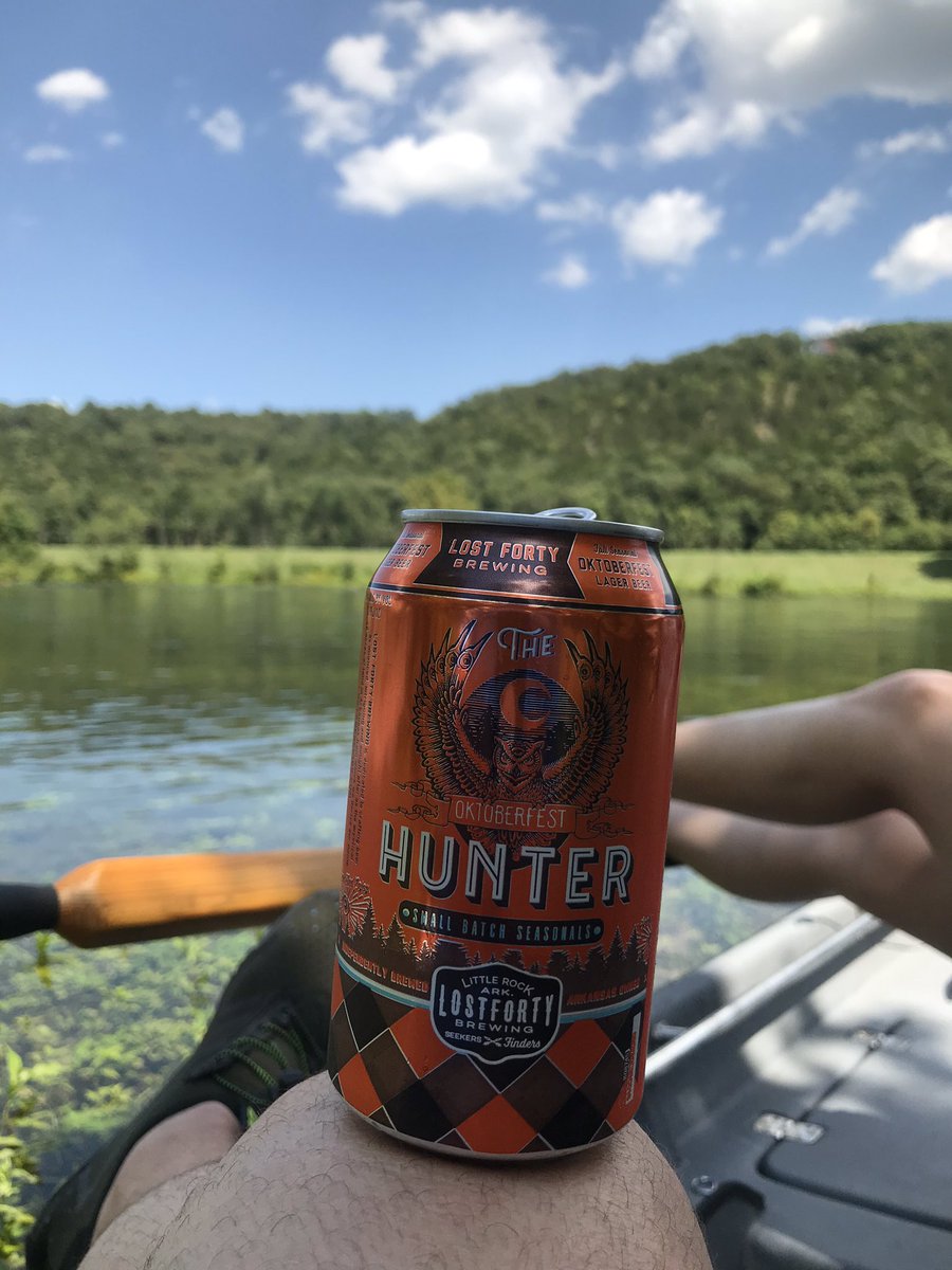 kevinlangc3201's tweet photo. Seek the Hunter at the WhiteRiver Cotter Arkansas!! @lost40beer https://t.co/9z4bMWCWxA