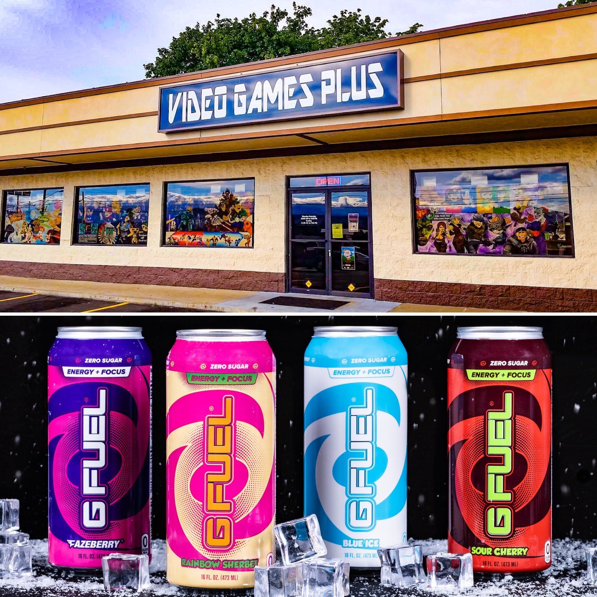 G FUEL® on Twitter: "🏪 #GFUEL STORE SPOTLIGHT 🏪 🗣️ OREGON #GFUELCAN  FANS! Our awesome friends over at "VIDEO GAMES PLUS" in Roseburg, Oregon,  now carry G FUEL! Be sure to pay
