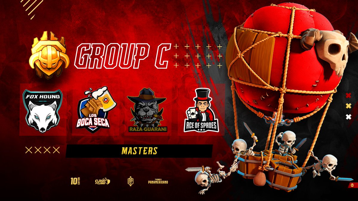 Grupo C de la modalidad MÁSTERS 📌

4 gigantes clanes... Solo 2 podrán clasificarse a los PLAYOFFS 🎯