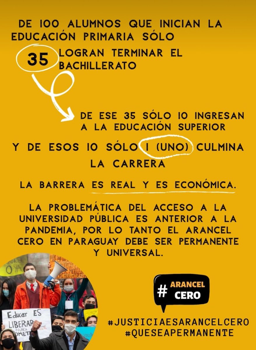 #SalvemosLaEducación #ArancelCeroUniversal #QueSeaPermanente