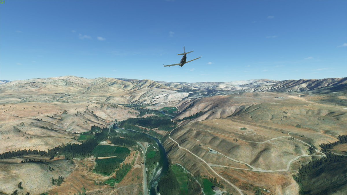 flying north from Chelan, i come across the fork where the methow goes into the columbia. this valley, which contains WA-20, is my route into the northern cascades