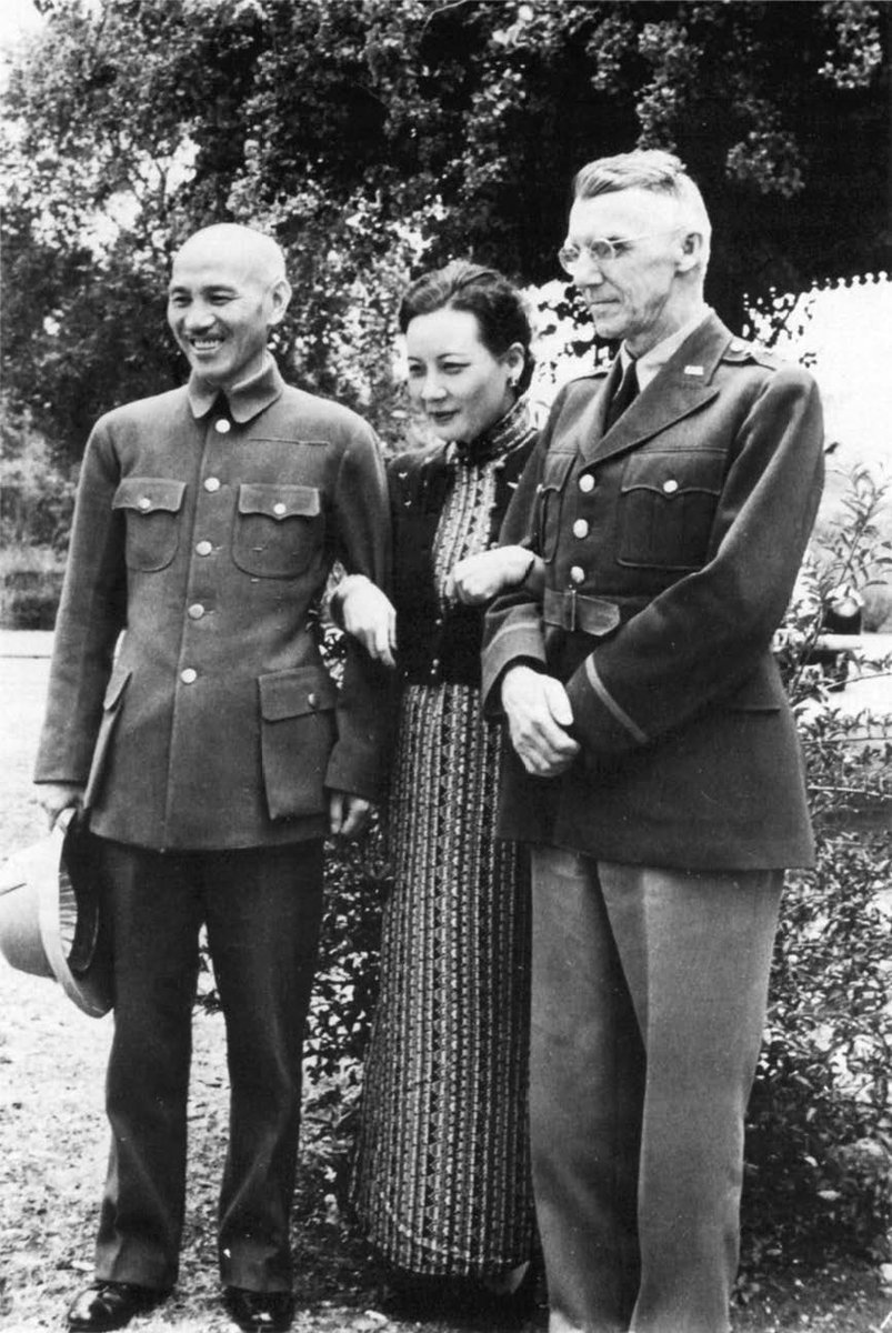 3 of 32: LTG Joseph Stilwell was assigned as chief of staff & adviser to Chinese leader Chiang Kai-shek. After Japan captured Rangoon, Stilwell took command of 2 Chinese divisions, and with British and Indian forces, tried to halt the Japanese onslaught, but was defeated.  #WWII