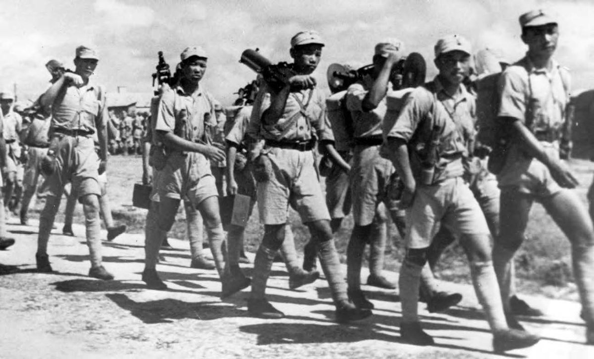 7 of 32: The focus of operations early on was to improve the Indian infrastructure to support the sustainment demand and to build up the Chinese forces to a level that they could then go on a counter attack in Burma and restore the lifeline that was lost.  #WWII75