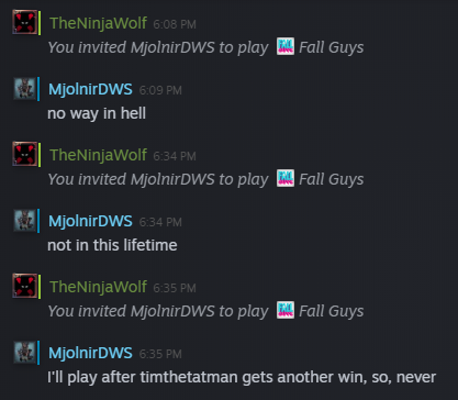 Alright <a href="/timthetatman/">timthetatman👑</a> - I need you to pull out another W, bro!! <a href="/MjolnirDWS/">MjolnirDWS</a> is depending on you!!