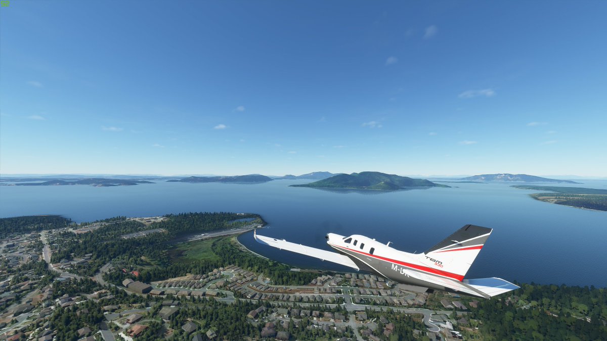 then its over the san juan islands to victoria, british columbia