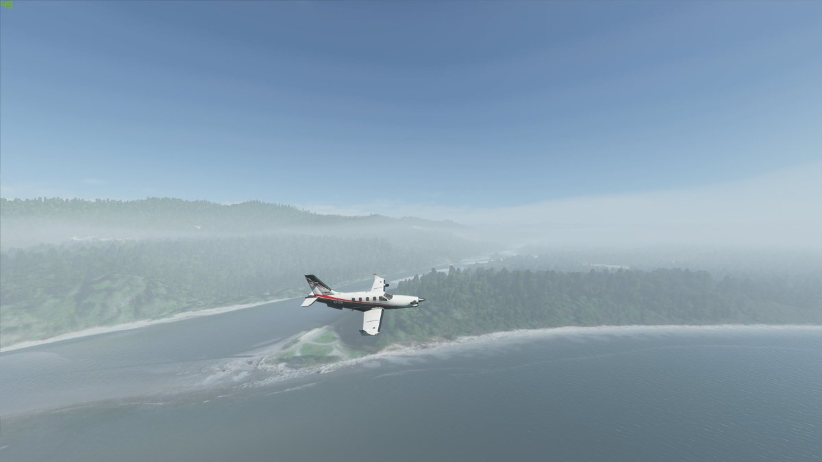 and then down the Pacific coast of washington, through some clouds, past Kalaloch lodge (also go there) and then finally a harrowing landing at ocean shores municipal airport. took me like 3-4 hours maybe? i paused a lot. it was fun :)