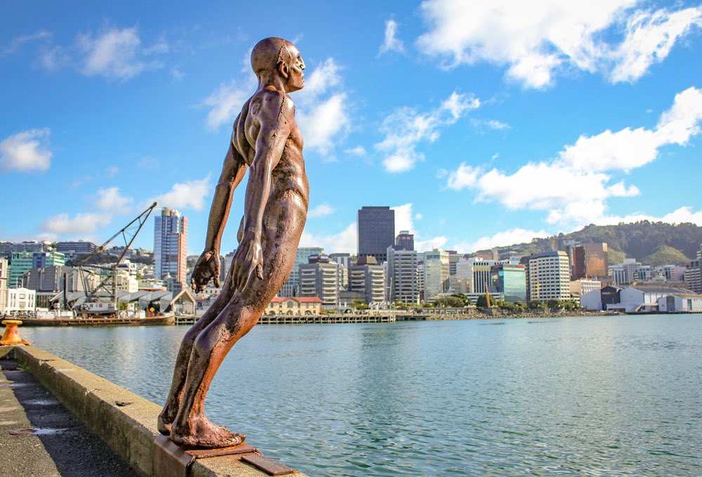 This man tried to swim to freedom from our island gulag. The authorities caught him and plunged him alive in molten bronze. His body is displayed as a warning to others. #NZHellhole