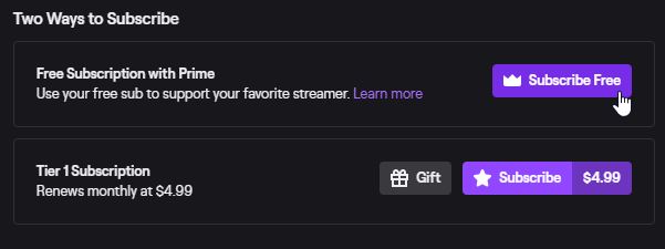 How To Support A Streamer On Twitch For Free Through  Prime