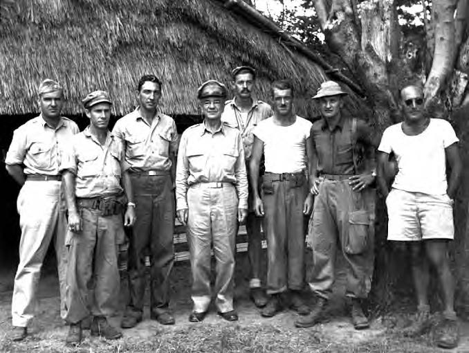 20 of 32: By spring of 1945, however, the 20-man detachment, commanded by Col. William R. Peers, had organized a large partisan force behind enemy lines in northern and central Burma. Reaching a peak strength of nearly 10,000 native Burmese Kachin tribesmen and U.S. volunteers