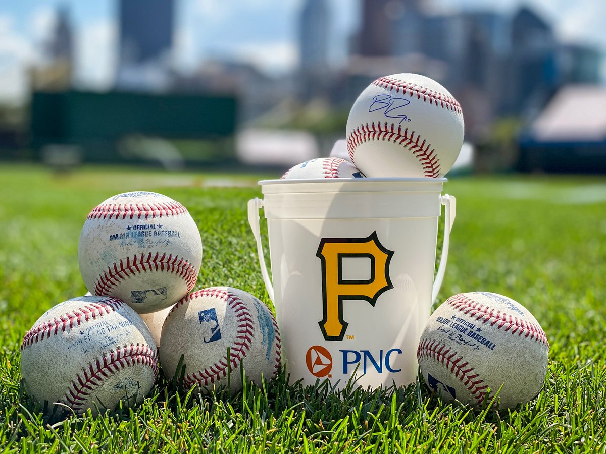 Pirates's tweet image. RETWEET THIS now for a chance to win some foul balls we’ve been collecting AND a Bryan Reynolds signed baseball!