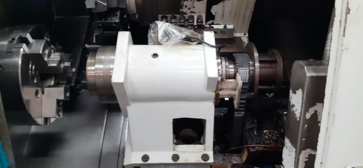 machine_support's tweet image. Spindle tight. Investigation found severe contamination. Unit stripped and cleaned. Bearings replaced, preload set, run out checked and back in machine and back in production #UKmfg #Productivity #preventative #Maintenance @machine_support