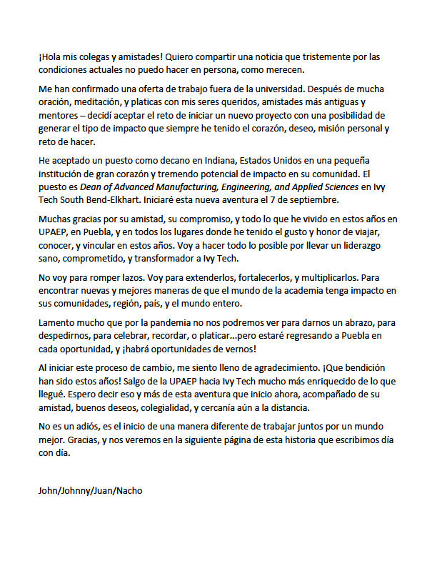 DrJuanMLopez's tweet photo. Got some news to share... #NewJob https://t.co/c62AATtafC