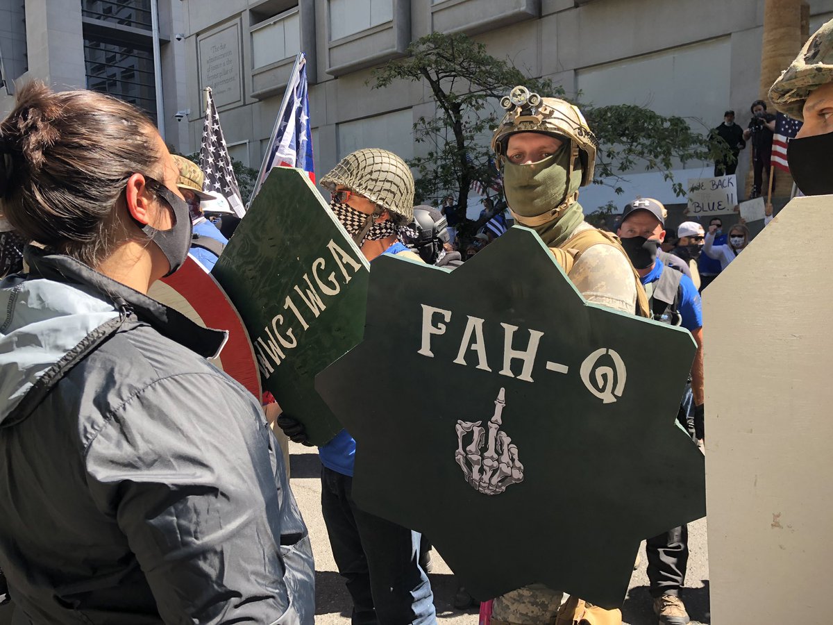 Some Qanon related shields.