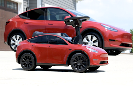 eTagsTweets's tweet photo. @RadioFlyer, the company behind those little red wagons for #kids, is now producing #TeslaModelY for #toddlers, a scaled down version of the #Tesla Model Y #EV, for $100. #radioflyerwagon #redwagon #electricvehicle #kidstoys #kidplay #evs #electriccar #teslalife #teslamotors https://t.co/yrGFd76ryN