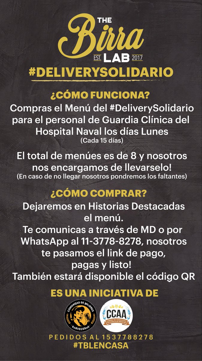 MathiZaracho's tweet photo. Y acá info sobre #DeliverySolidario si no se entiende algo hablenme y saquense las dudas! Y si no pueden o no quieren comprar, un RT ayuda muchísimo. Muchas gracias. https://t.co/b4HhMUAKmM