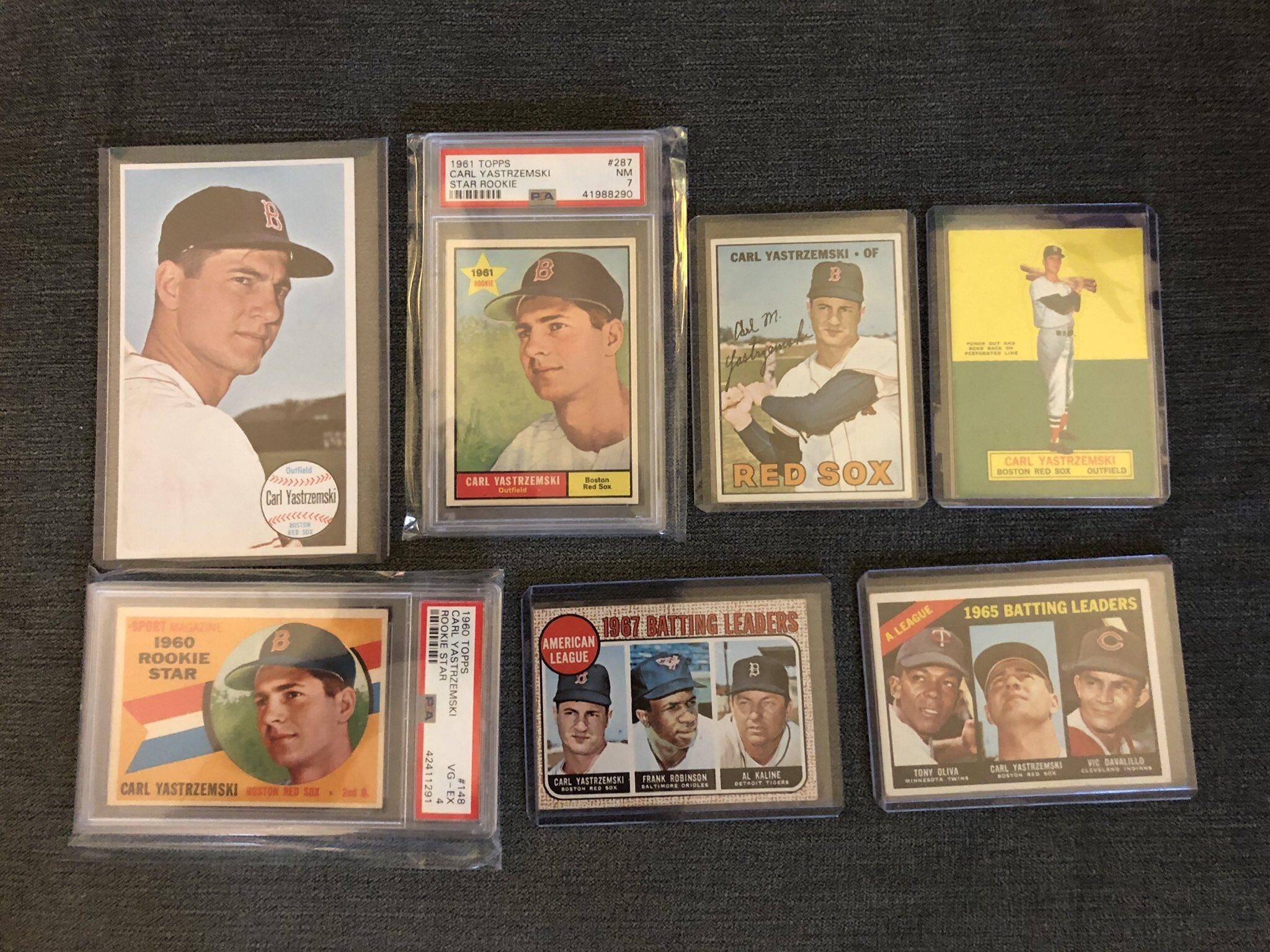 Happy birthday to Carl Yastrzemski! Here is most of my collection of Yaz!  