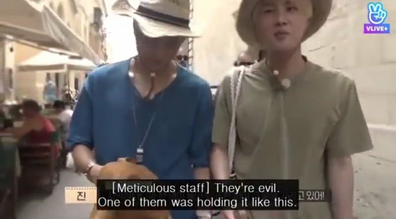 That one time he went into 'scary BTS hyung' mode and got the staff to return Namjoon's bag ASAP when Namjoon was already upset about losing money!! You don't mess with the members when Jin's around 