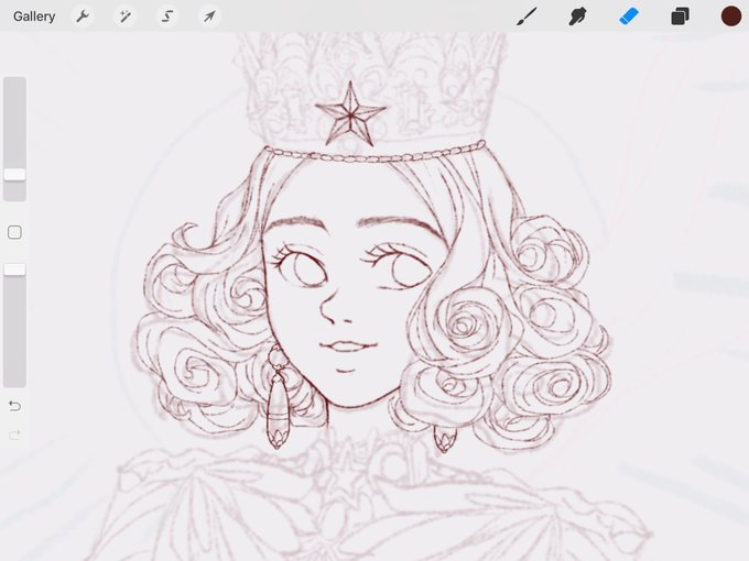 hair like roses #wip #p5 