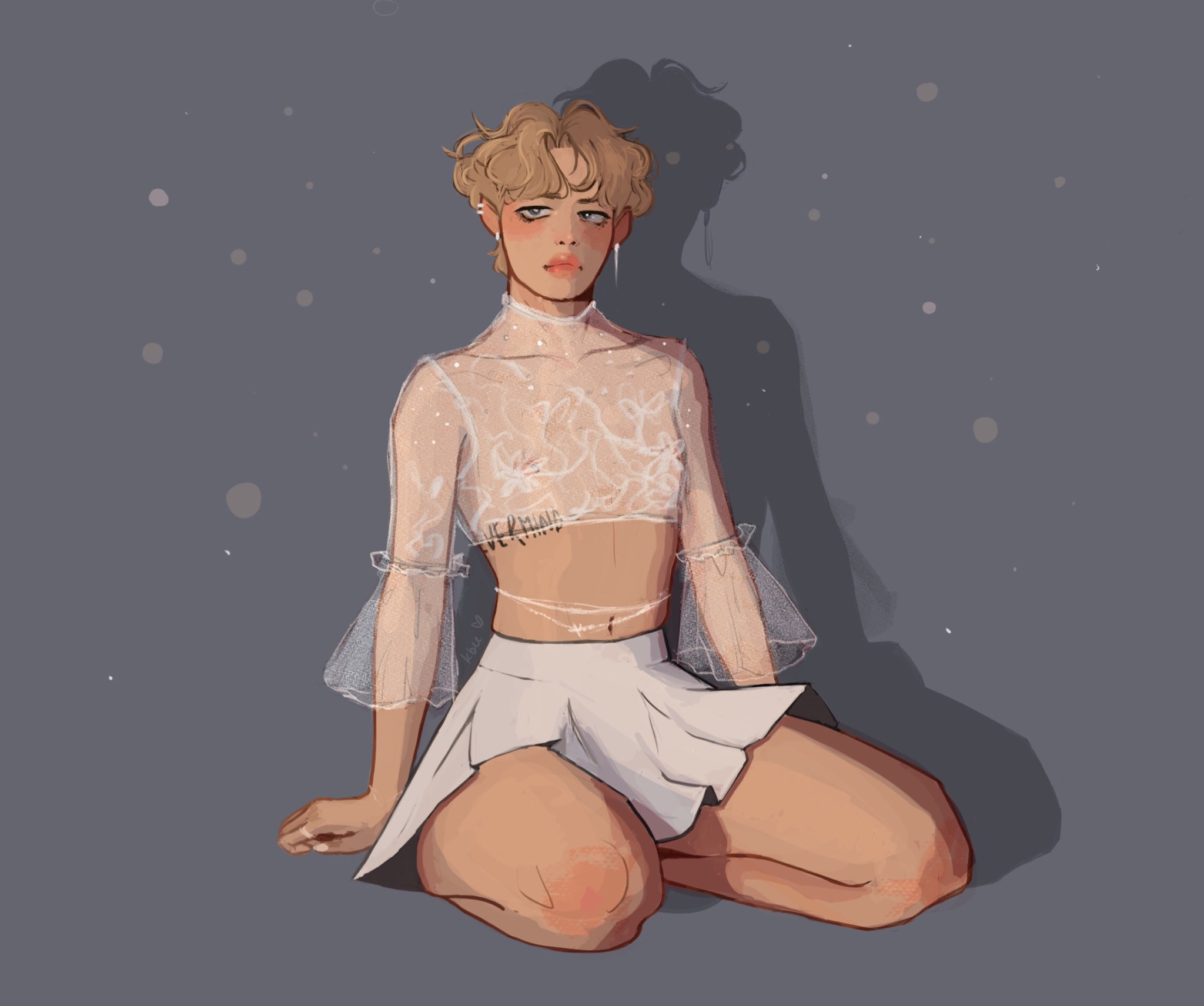 Jimin wears a skirt in Butter concept