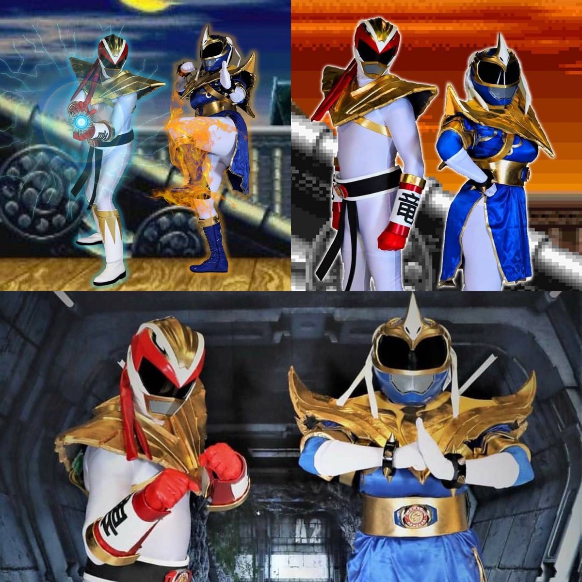 Ryu And Chun Li Power Rangers