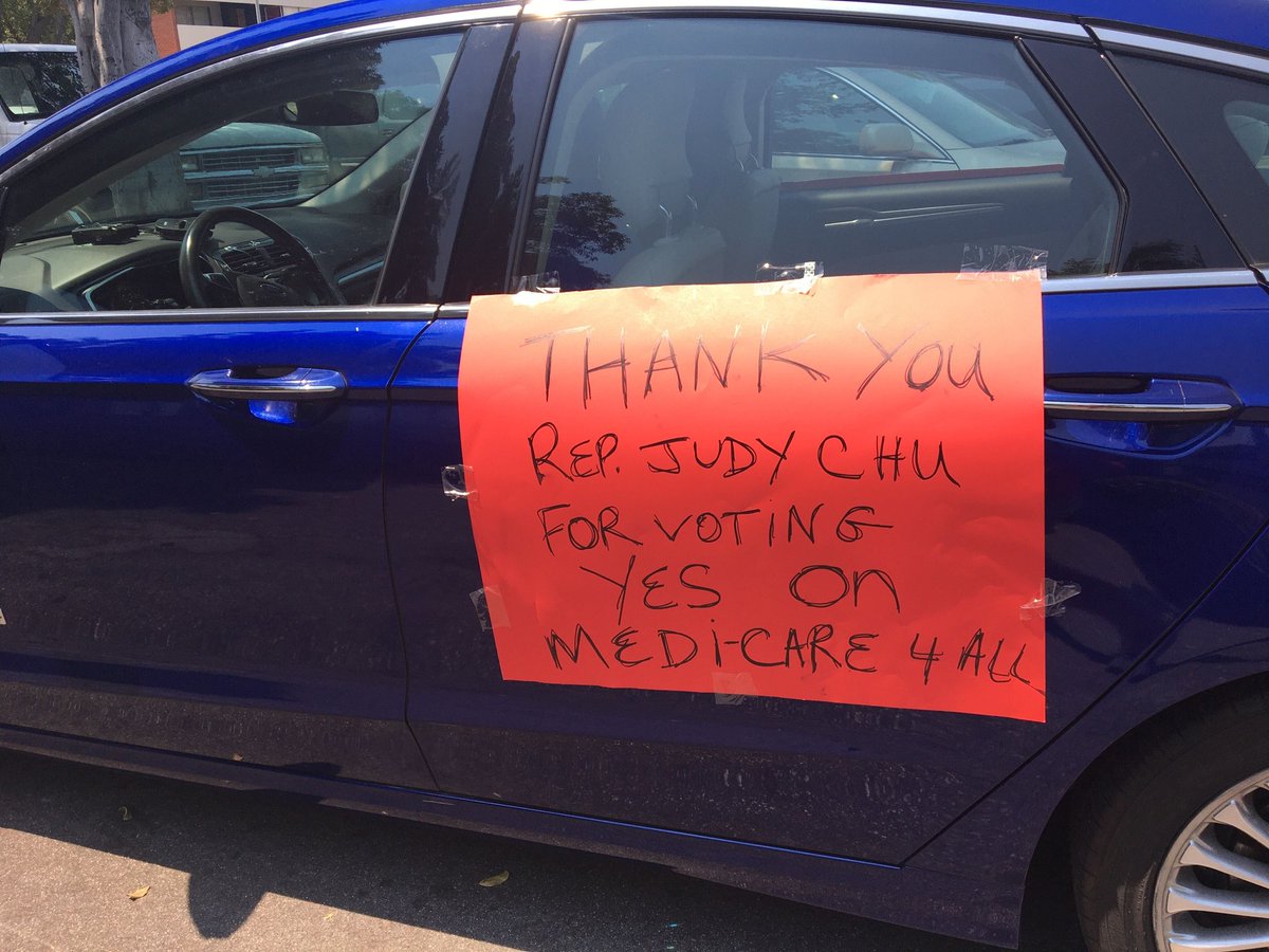 Car caravan in Pasadena, CA thanking  @JudyChuCampaign /  @RepJudyChu for her support of H.R. 1384!