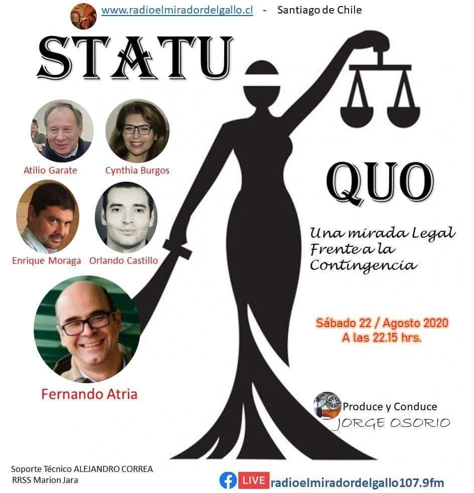 <a href="/fernando_atria/">Fernando Atria</a> Abog. Atilio Gárate es (DC) Premio derechos Humanos. Y Cynthia Burgos es amiga de Atria... Afiche aceptado por el desde hace más de una semana...mal asesorado!!!!!!!!!