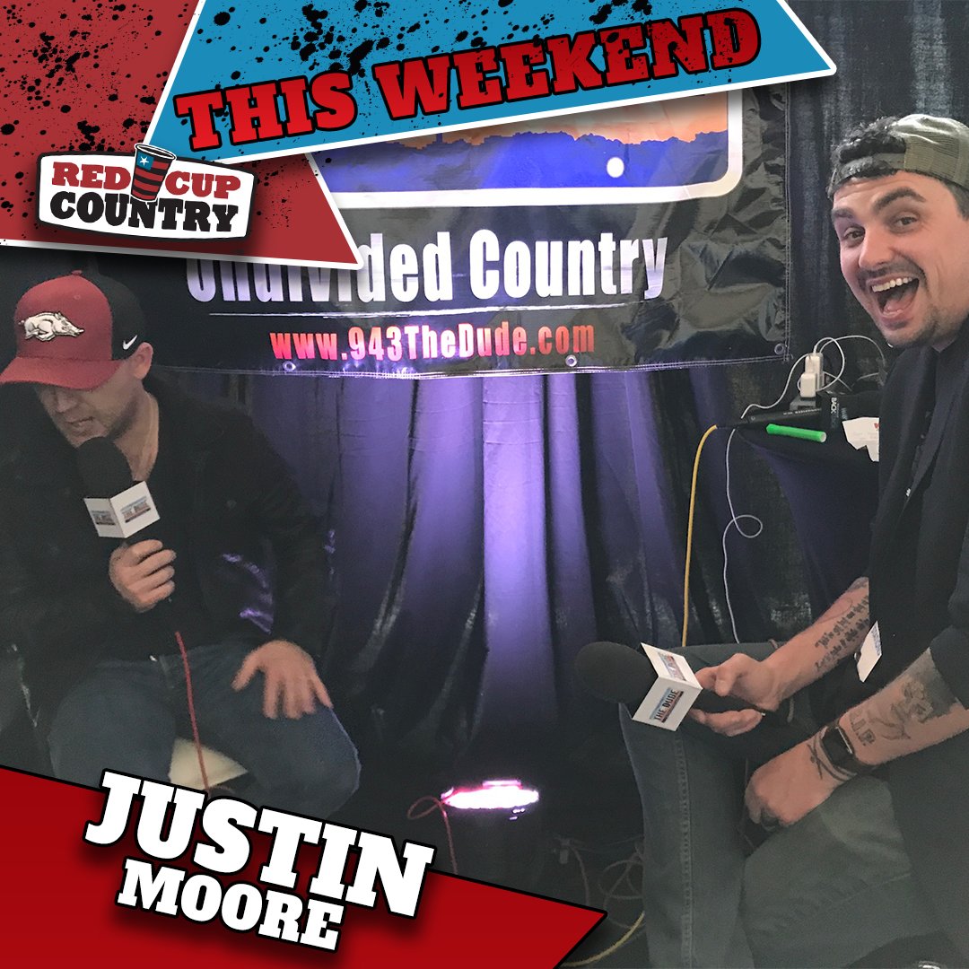 RedCupCountry's tweet photo. 🔥This BIGGEST Party in #CountryMusic EVERY weekend is #RedCupCountry with #JustinMoore 🤠 Find a station to stream, here: https://t.co/FT6m2CAy4i https://t.co/NLdKznRsu3