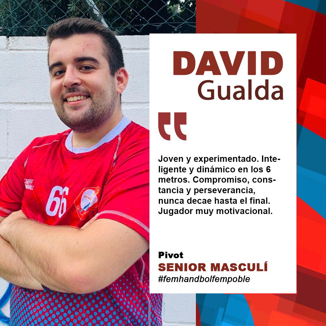 Otro jugador de la casa!! Muy experimentado e inteligente en los seis metros. A por el ascenso💪🏽 <a href="/DavidGualda26/">David Gualda</a>