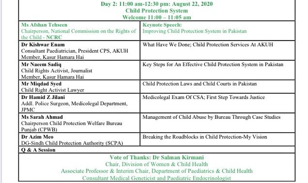 Miqdadnaqvi's tweet photo. Thanks @kishwarenam &amp; @AKUGlobal for generating wonderful discussion on child protection system in #Pakistan 
👍 https://t.co/ZmUOK2vXRf