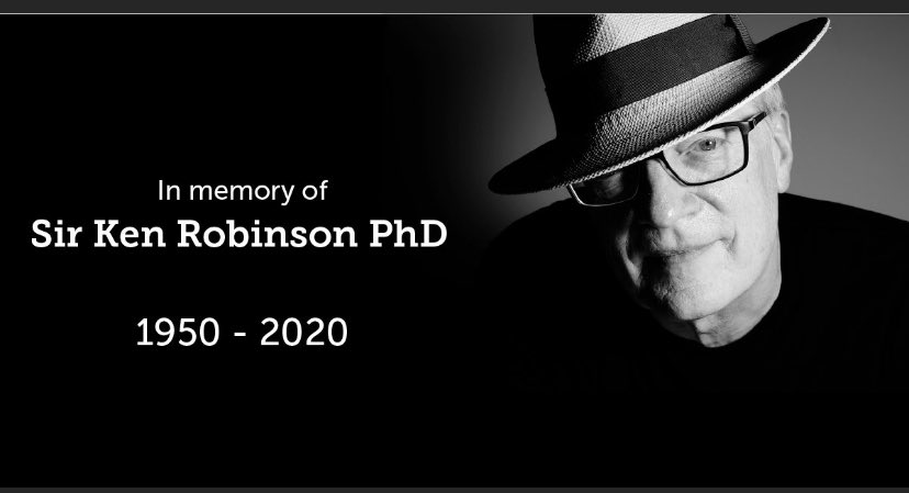 marcelamomberg's tweet photo. Parte un maestro que hace 10 años solicitaba la búsqueda de un nuevo propósito para la Educación, una necesidad hoy urgente  #kenrobinson https://t.co/M8YS6JGhxv