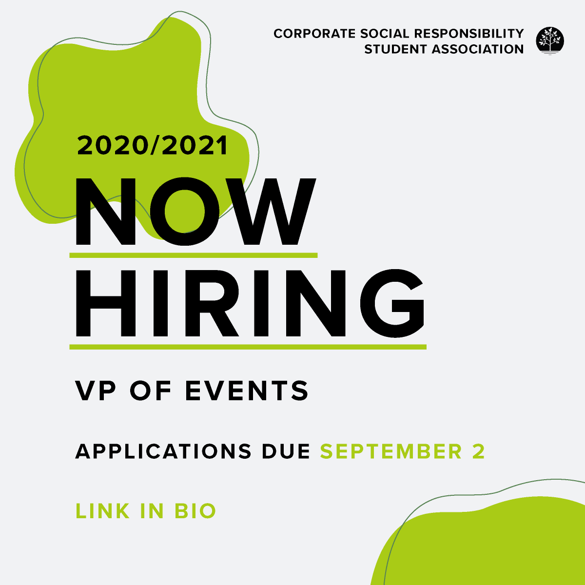 CSRSARYERSON's tweet image. Are you interested in leading a more sustainable future? Do you enjoy planning and executing initiatives? Are you interested in hosting events? If you answered “yes” to any of these questions, check out our VP of Events role opening! docs.google.com/forms/d/e/1FAI…