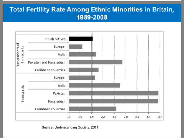 Posting graphs in my graph thread. This is a break down of UK natives cite  https://www.humanfertility.org/Docs/Symposium2/HKulu.pdf  https://twitter.com/rozzaboyo/status/1297262339041894405?s=20 The rate is 1.9 I might check the raw data myself n run regressions and make a blog post on it. Criticism is that's it's UK and 9 year old data