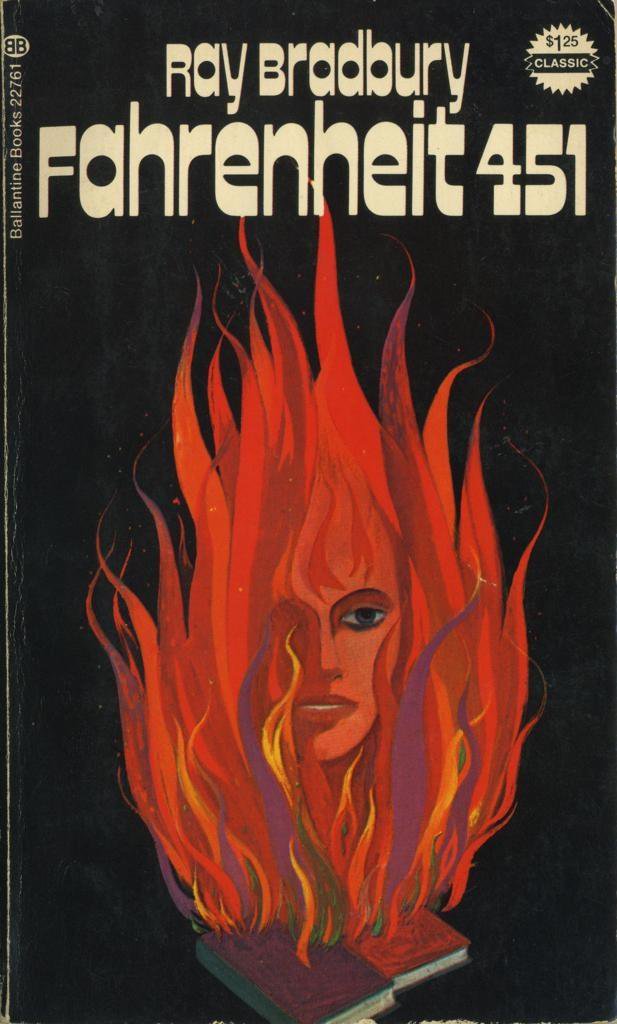 Fahrenheit 451 ends with Montag and the other reading rebels watching as their city is destroyed by atomic bombs. They decide to start again, using the books they have memories as inspiration: a Phoenix from the ashes.