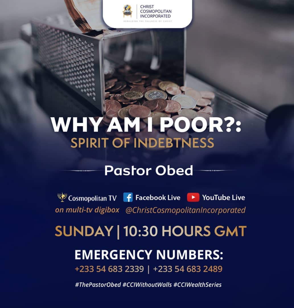 CyvilG's tweet photo. 💻 OR 📱 OR 📺

We're looking forward to a powerful time of worship ONLINE with our CCI family TOMORROW at 10:30AM GMT.
Pastor Obed continues with the series WHY AM I POOR?
Life is better together!
See you soon!
#ThePastorObed
#CCIWithoutWalls
#CCIWealthSeries https://t.co/HD25mi9fE3